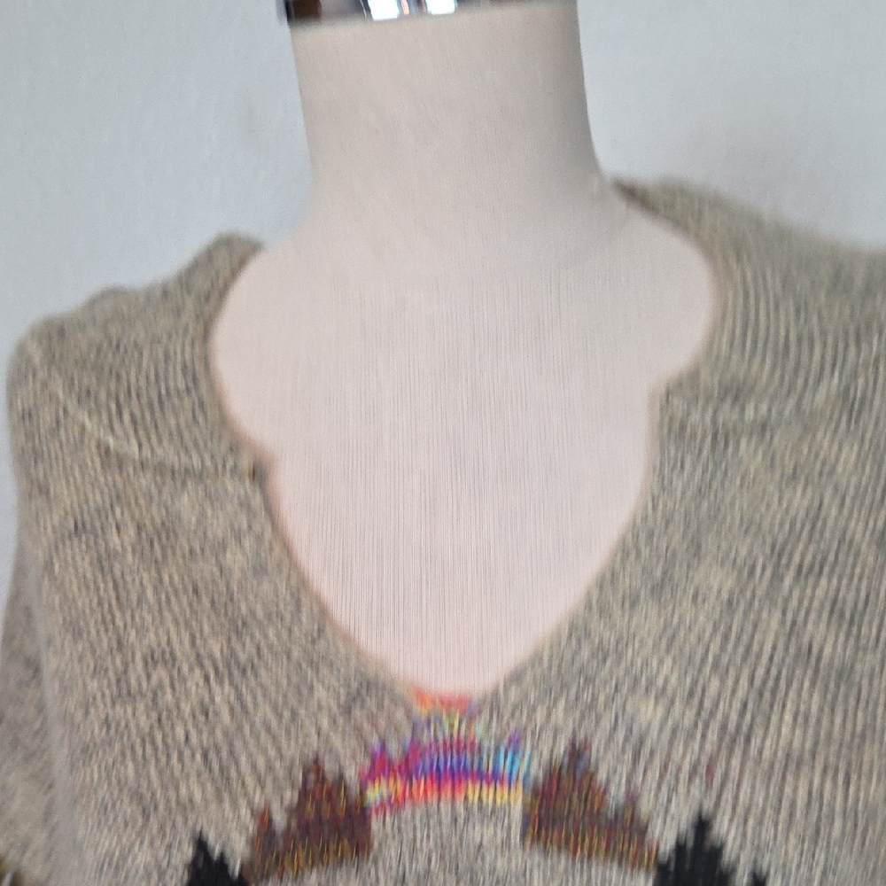Elan Multicolor Poncho - Picture 5 of 12